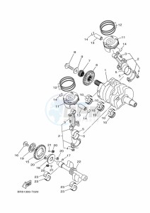 MT-03 MTN320-A (B9A8) drawing CRANKSHAFT & PISTON