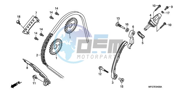 CAM CHAIN/TENSIONER