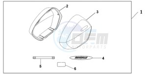 NT700VAA Europe Direct - (ED / ABS) drawing KIT, BIG PANNIER LID NH-138 SHASTA WHITE