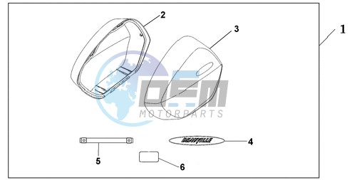 KIT, BIG PANNIER LID NH-138 SHASTA WHITE