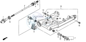 ST1300 drawing SWINGARM