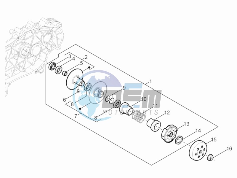 Driven pulley