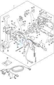 DF 30A drawing Remote Control Tiller Handle w/Power Tilt