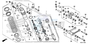 CRF150RBE CRF150RB Europe Direct - (ED) drawing REAR CUSHION