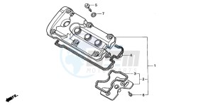 CBR600F3 drawing CYLINDER HEAD COVER