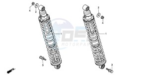 XL185S drawing REAR CUSHION