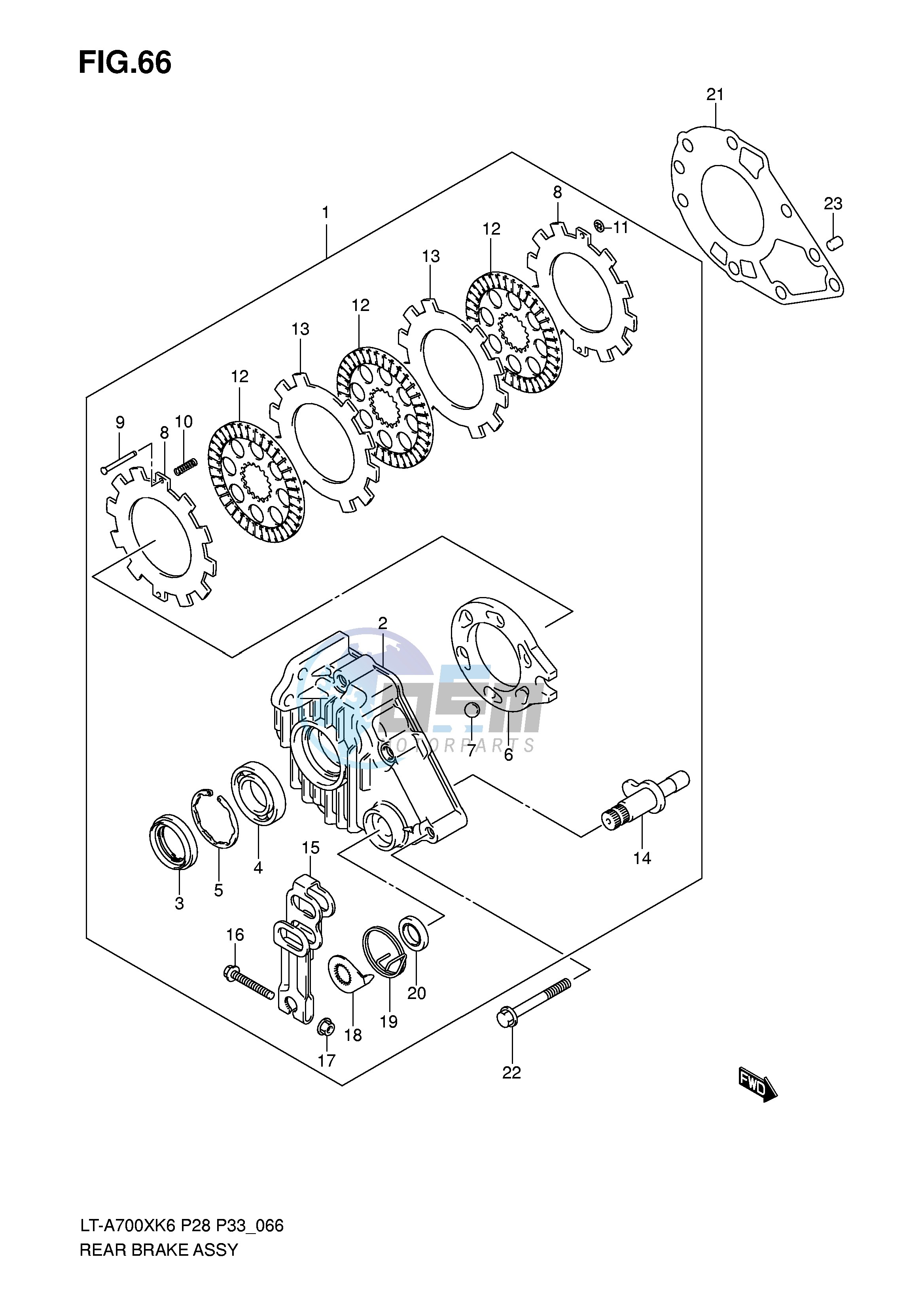 REAR BRAKE ASSY