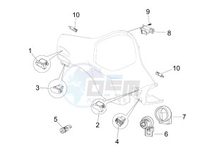 Granturismo 200 L drawing Selectors - Switches - Buttons