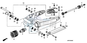 VT1300CXAC drawing SWINGARM