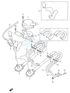 RF600R (E2) drawing SECOND AIR (MODEL S V E18)