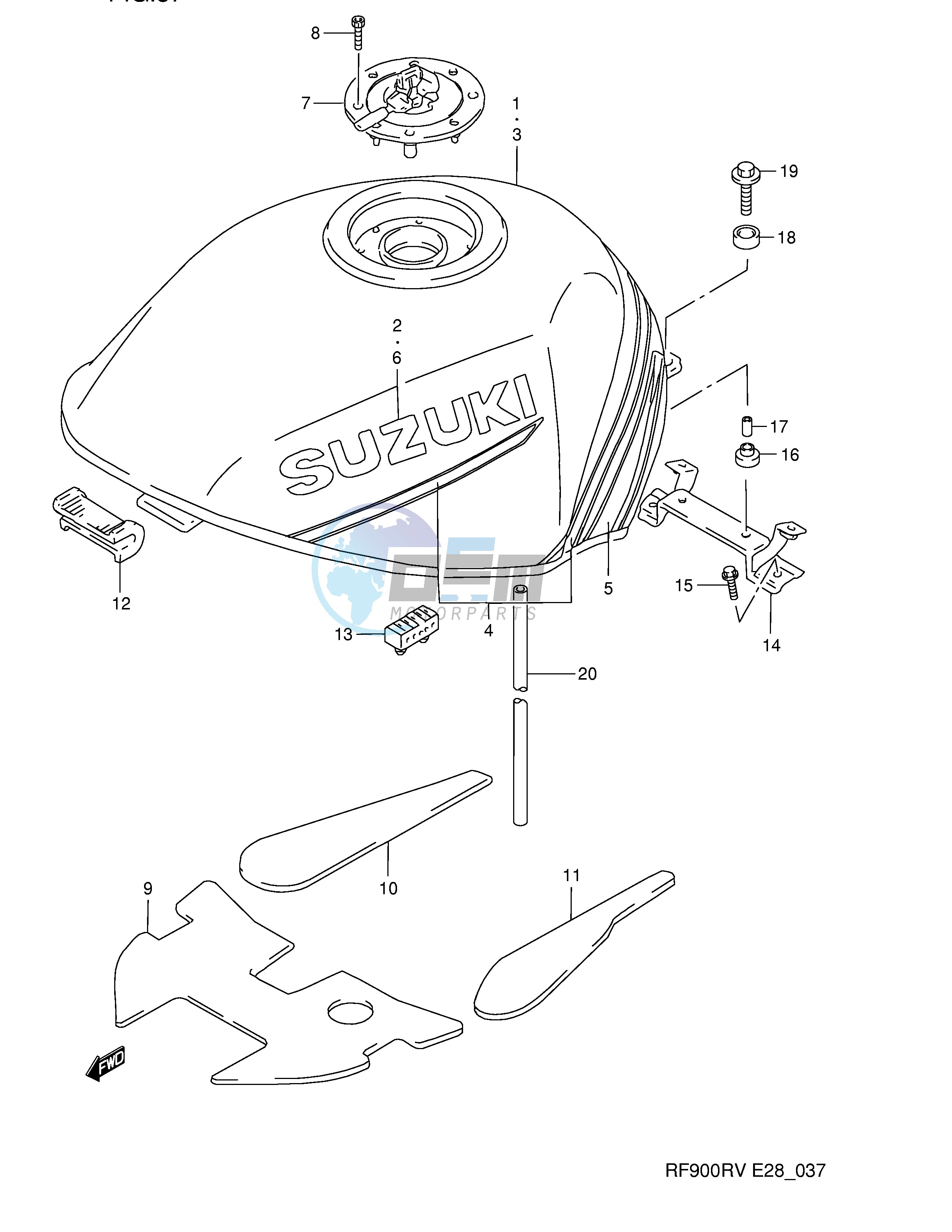 FUEL TANK (MODEL R S)