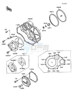 ZG 1000 A [CONCOURS] (A4-A6 A4 ONLY CAN) [CONCOURS] drawing ENGINE COVER