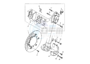 WR 400-426 F 426 drawing FRONT BRAKE CALIPER