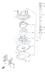 DF 70A drawing Water Pump