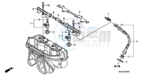 CBR600RAA Europe Direct - (ED / ABS) drawing FUEL INJECTOR