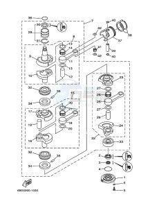 E60HMHDS drawing CRANKSHAFT--PISTON