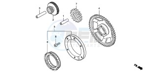 FJS600A 400 SILVER WING drawing STARTING CLUTCH