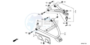 TRX420FPEC drawing FRONT ARM (4WD)