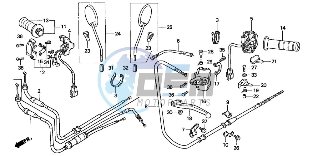 HANDLE LEVER/SWITCH/CABLE