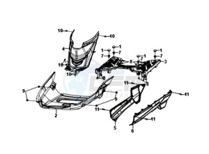 ORBIT III 50 45KMH (L8) EU drawing FLOOR PANEL /  FRAMECOVER