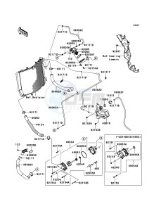 ZZR1400_ABS ZX1400FCF FR GB XX (EU ME A(FRICA) drawing Water Pipe