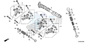 VFR1200XLE CrossTourer 2ED drawing CAMSHAFT/VALVE (FRONT)