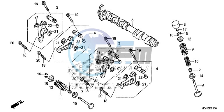 CAMSHAFT/VALVE (FRONT)