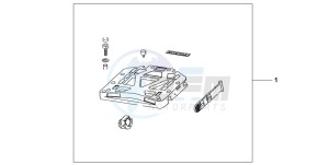 FJS600D SILVER WING drawing REAR BASE CARRIER