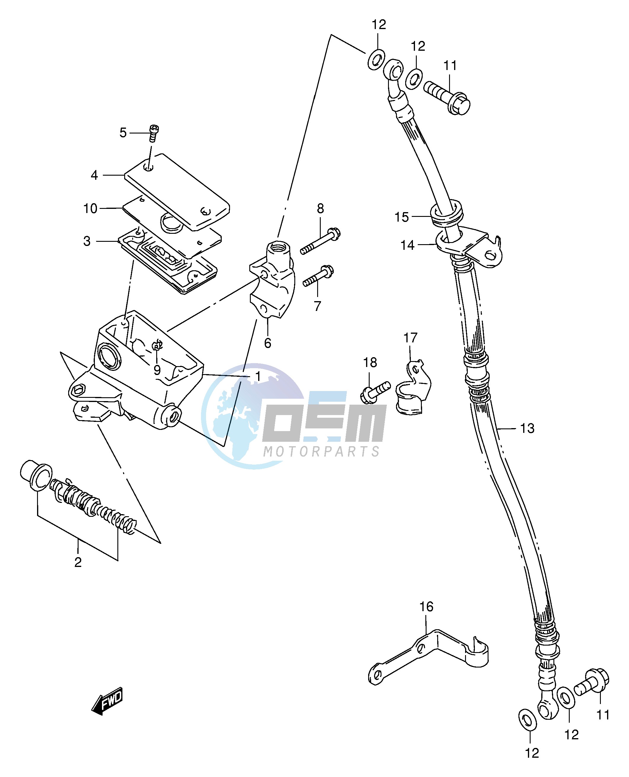 FRONT MASTER CYLINDER