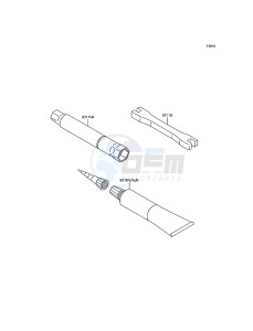 KLX450R KLX450AFF EU drawing Owner's Tools