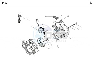 MX F.D. 50 drawing ENGINE TAV_D