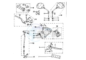 ZENITH L - 50 cc drawing FRONT BRAKE CALIPER AJP