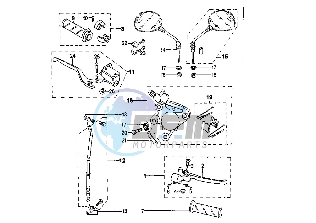 FRONT BRAKE CALIPER AJP