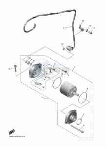 YZ450F (BHR6) drawing STARTING MOTOR