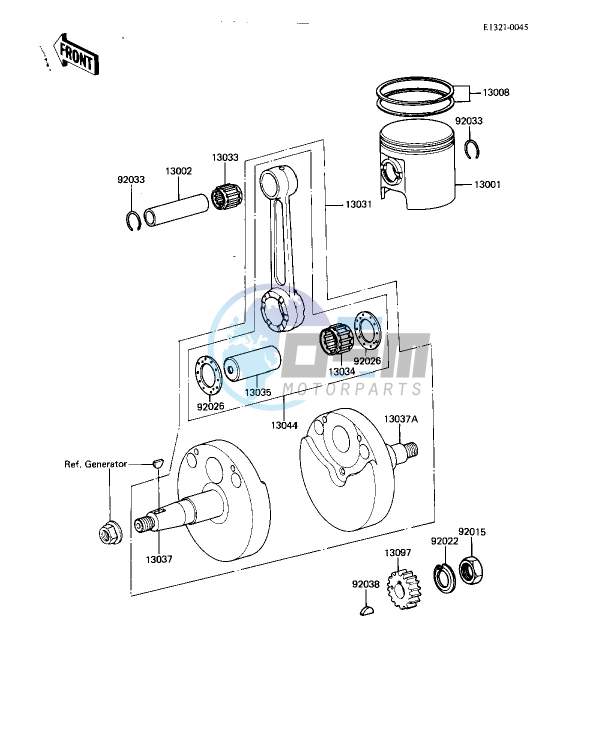 CRANKSHAFT_PISTON -- KDX80-B3- -