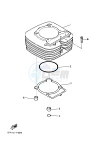 YFM350R YFM350RB RAPTOR 350 (10P9 10P9) drawing CYLINDER