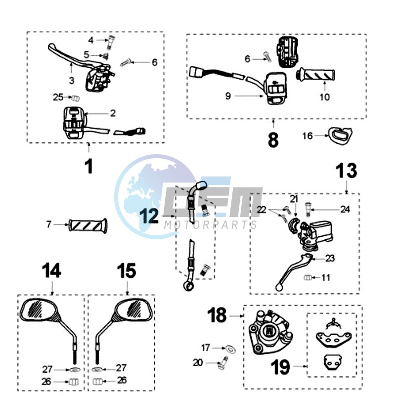 BRAKE SYSTEM SHOWA FORK