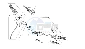 BOULEVARD - 50 CC 4T EU2 25 KM/H drawing HANDLEBAR