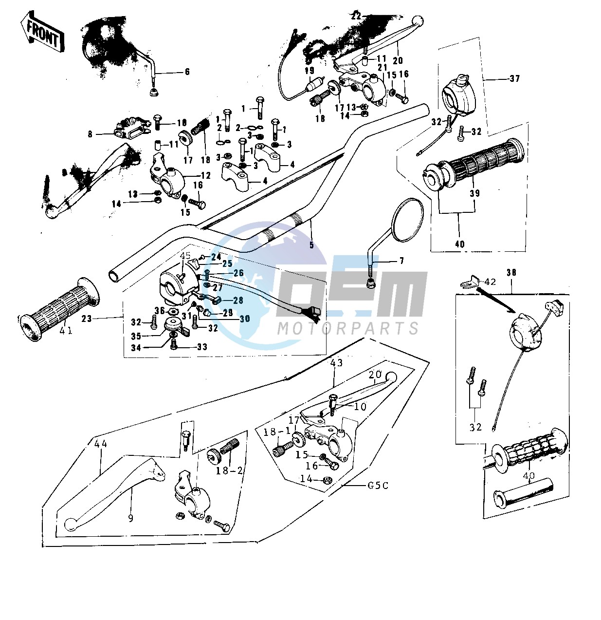 HANDLEBAR -- 74-75 B_C- -