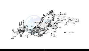 GTS 300I ABS (LN30W9-EU) (L7-M0) drawing FRAME BODY / GTS 300I ABS (LN30W9-EU) (L7-M0)