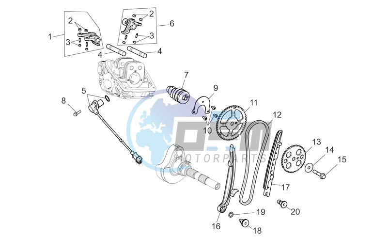 Rear cylinder timing system