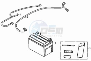 FIDDLE II 50 NEW ENGINE drawing BATTERY / TOOLKIT