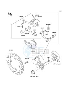 VERSYS KLE650CDF XX (EU ME A(FRICA) drawing Rear Brake