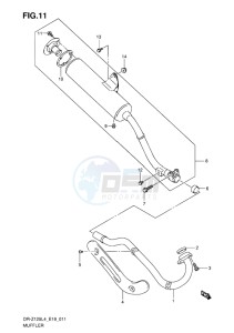 DR-Z125L EU drawing MUFFLER