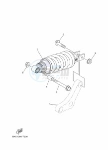 MT-07 ABS MTN690-U (B8M3) drawing REAR SUSPENSION