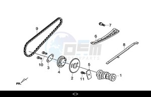 JOYRIDE 300 16" (LJ30W4-EU) (M3) drawing CAM SHAFT COMP