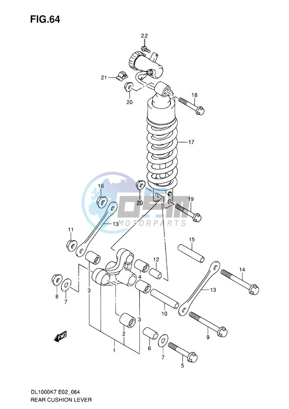 REAR CUSHION LEVER