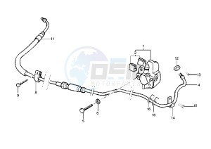 Hexagon GTX 125-180 drawing Rear brake caliper