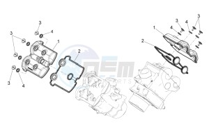 Shiver 750 drawing Valves cover