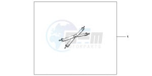 VFR1200FB drawing PANNIER STRAPS